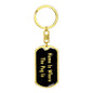 Pug's Home v2 - Luxury Dog Tag Keychain