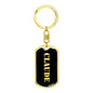 Claude v3 - Luxury Dog Tag Keychain