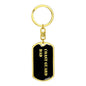 Coast Guard Dad v2 - Luxury Dog Tag Keychain