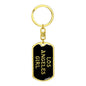 Los Angeles Girl v5 - Luxury Dog Tag Keychain