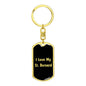 Love My St. Bernard v5 - Luxury Dog Tag Keychain