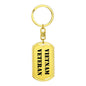 Vietnam Veteran - Luxury Dog Tag Keychain