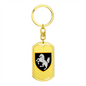 1st Tank Brigade (Ukraine) - Luxury Dog Tag Keychain