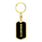 Bernadette v02 - Luxury Dog Tag Keychain