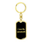 Love My Labradoodle v5 - Luxury Dog Tag Keychain
