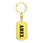 Abel - Luxury Dog Tag Keychain