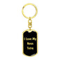 Love My Neon Tetra v2 - Luxury Dog Tag Keychain