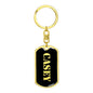 Casey v3 - Luxury Dog Tag Keychain
