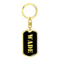 Wade v3 - Luxury Dog Tag Keychain