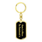 Dachshund's Home v2 - Luxury Dog Tag Keychain