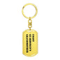 Coast Guardsman's Grandmother - Luxury Dog Tag Keychain