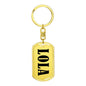 Lola v01 - Luxury Dog Tag Keychain