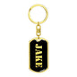 Jake v3 - Luxury Dog Tag Keychain