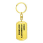 Coast Guardsman's Daughter - Luxury Dog Tag Keychain