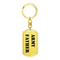Army Father - Luxury Dog Tag Keychain