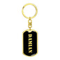 Damian v3 - Luxury Dog Tag Keychain