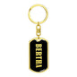 Bertha v02 - Luxury Dog Tag Keychain