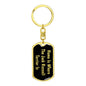 Jack Russell Terrier's Home v2 - Luxury Dog Tag Keychain