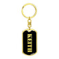Keith v3 - Luxury Dog Tag Keychain