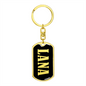Lana v02 - Luxury Dog Tag Keychain