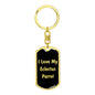 Love My Eclectus Parrot v2 - Luxury Dog Tag Keychain