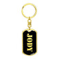 Jody v3 - Luxury Dog Tag Keychain