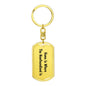 Newfoundland's Home - Luxury Dog Tag Keychain