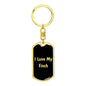 Love My Finch v2 - Luxury Dog Tag Keychain