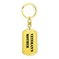 Veteran's Mother - Luxury Dog Tag Keychain