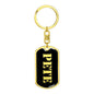 Pete v3 - Luxury Dog Tag Keychain