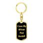 Love My African Pied Hornbill v2 - Luxury Dog Tag Keychain