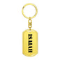Isaiah - Luxury Dog Tag Keychain