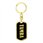 Tamra v02 - Luxury Dog Tag Keychain