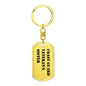 Coast Guard Veteran's Sister - Luxury Dog Tag Keychain