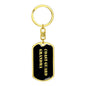 Coast Guard Grandma v2 - Luxury Dog Tag Keychain