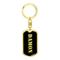 Damon v3 - Luxury Dog Tag Keychain