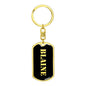 Blaine v3 - Luxury Dog Tag Keychain