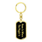 Puggle's Home v2 - Luxury Dog Tag Keychain