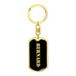 Bernard v3 - Luxury Dog Tag Keychain