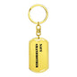 Navy Grandmother - Luxury Dog Tag Keychain