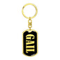 Gail v02 - Luxury Dog Tag Keychain