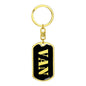 Van v3 - Luxury Dog Tag Keychain