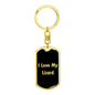 Love My Lizard v2 - Luxury Dog Tag Keychain