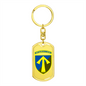 57th Motorized Infantry Brigade (Ukraine) - Luxury Dog Tag Keychain