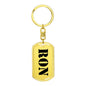 Ron - Luxury Dog Tag Keychain