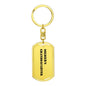 Soldier's Granddaughter - Luxury Dog Tag Keychain