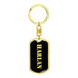 Harlan v3 - Luxury Dog Tag Keychain