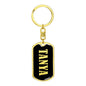 Tanya v02 - Luxury Dog Tag Keychain