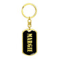 Margie v02 - Luxury Dog Tag Keychain
