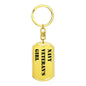 Navy Veteran's Girl - Luxury Dog Tag Keychain